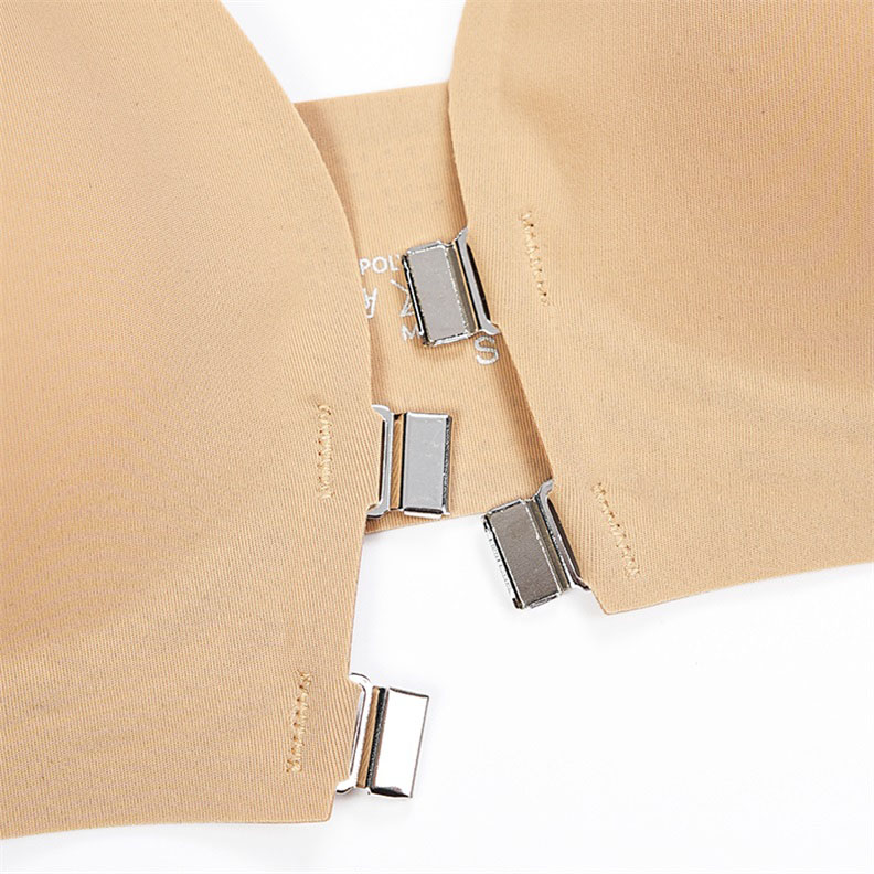 Seamless Front-Closure Removable-Pad Bra (BW161) — fabric, elastic and finishing detail for a private-label bra range