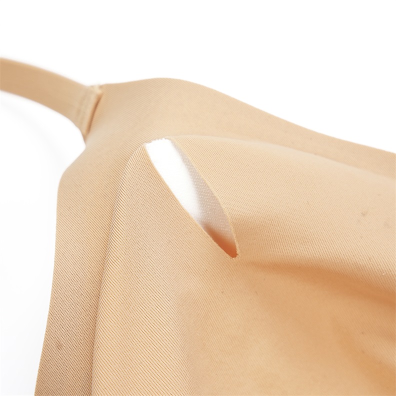 Seamless Front-Closure Removable-Pad Bra (BW161) — back closure and strap adjustment detail for OEM bra production