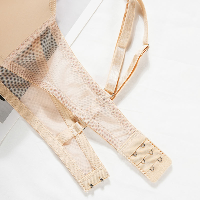 Push-Up Bra (382514) — back closure and strap adjustment detail for OEM bra production