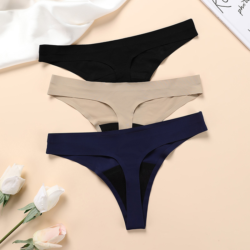 Seamless Leakproof Reusable Period Panty (A1021) — back view of the reusable period underwear silhouette