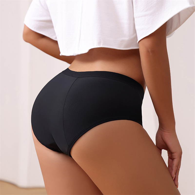 4-Layer Leakproof Reusable Period Panty (AD106) — side profile showing leakproof edge coverage and stretch fit