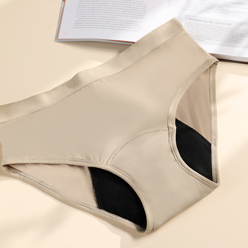 4-Layer Leakproof Reusable Period Panty (AD106) — gusset and absorbent-core layout for period panty OEM production