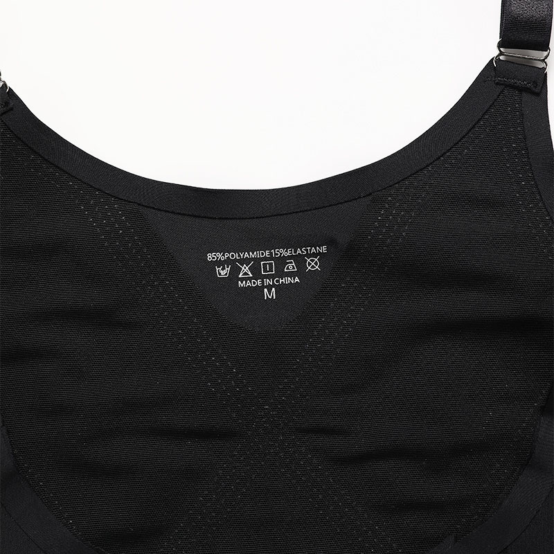 Seamless Wireless Tummy-Control Shapewear Bodysuit (CDJS115) — inner label and fabric composition detail