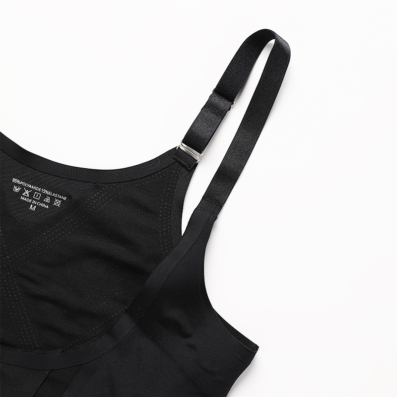 Seamless Wireless Tummy-Control Shapewear Bodysuit (CDJS115) — strap, edge and anti-roll finishing detail