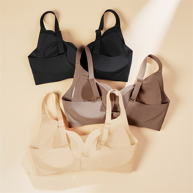 Seamless Wireless Removable-Pad Bra (BS134) — alternate colourway showing fabric, cup and trim coordination