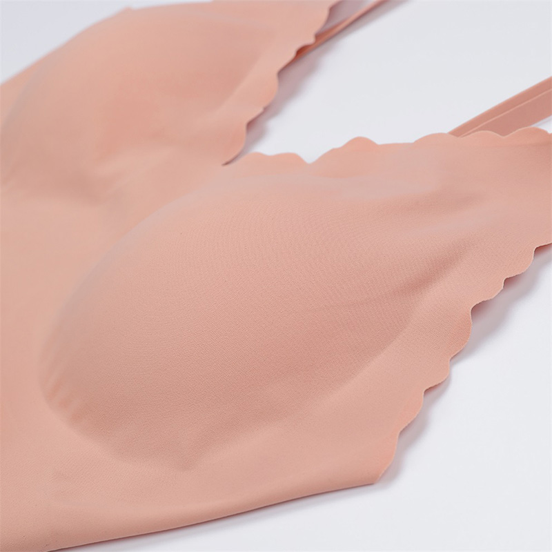 Seamless Wireless Ribbed Bra (B216A002) — fabric, elastic and finishing detail for a private-label bra range