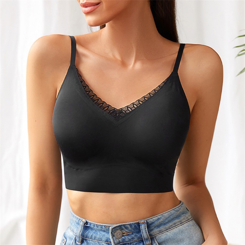 Seamless Wireless Backless Bra (BS139) — back view showing adjustable straps and hook-and-eye closure