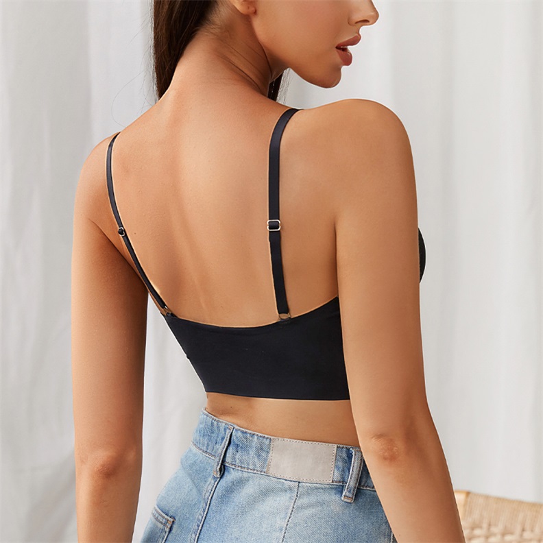 Seamless Wireless Backless Bra (BS139) — flat-lay view showing colour options for custom bra production