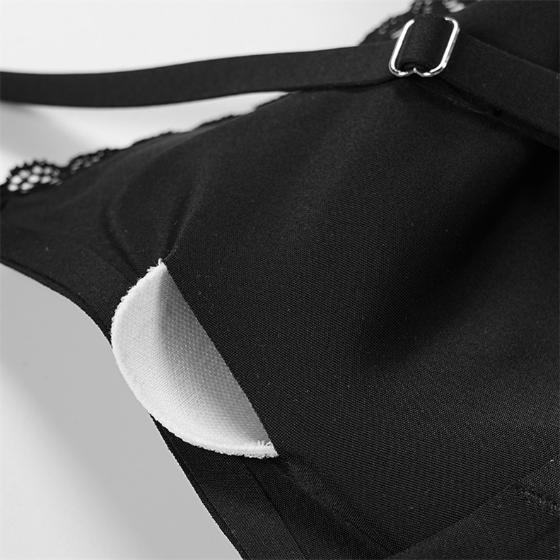 Seamless Wireless Backless Bra (BS139) — back closure and strap adjustment detail for OEM bra production