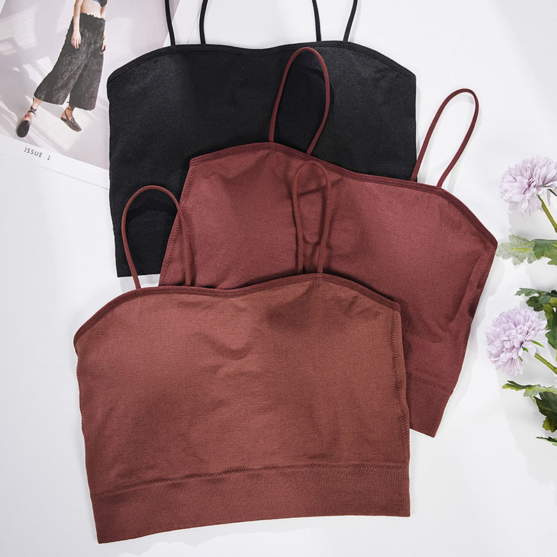 Seamless Tank Bra (BX216) — alternate colourway showing fabric, cup and trim coordination