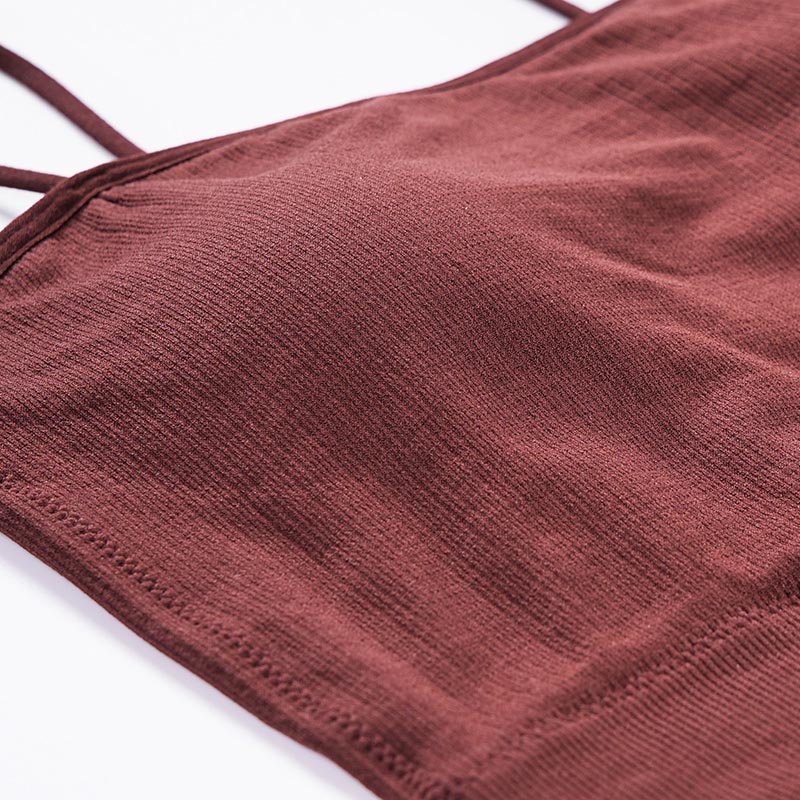 Seamless Tank Bra (BX216) — fabric, elastic and finishing detail for a private-label bra range