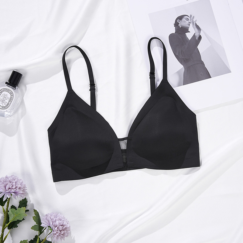 Seamless Wireless Mesh Bra (BX148) — alternate colourway showing fabric, cup and trim coordination