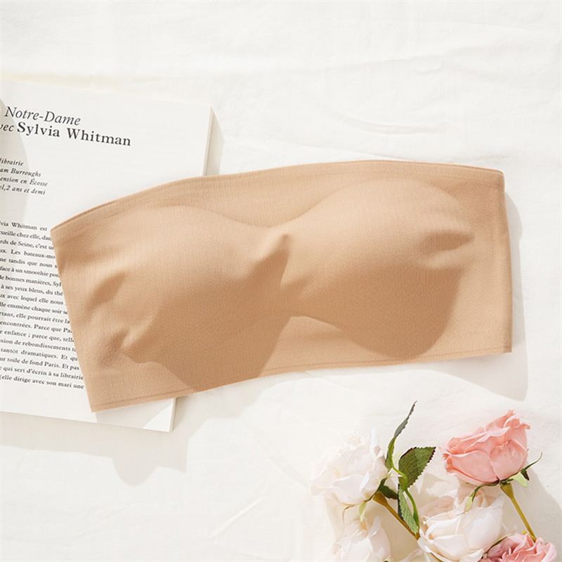 Seamless Jelly Strapless Bra (BX187) — alternate colourway showing fabric, cup and trim coordination