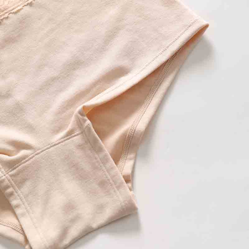 Seamless Lace Cotton Boyshort (PX451) — waistband and stretch-edge finishing detail