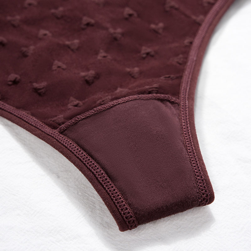 Seamless High-Waist Cotton Thong (PS252) — alternate view showing high-waist coverage and waistband placement