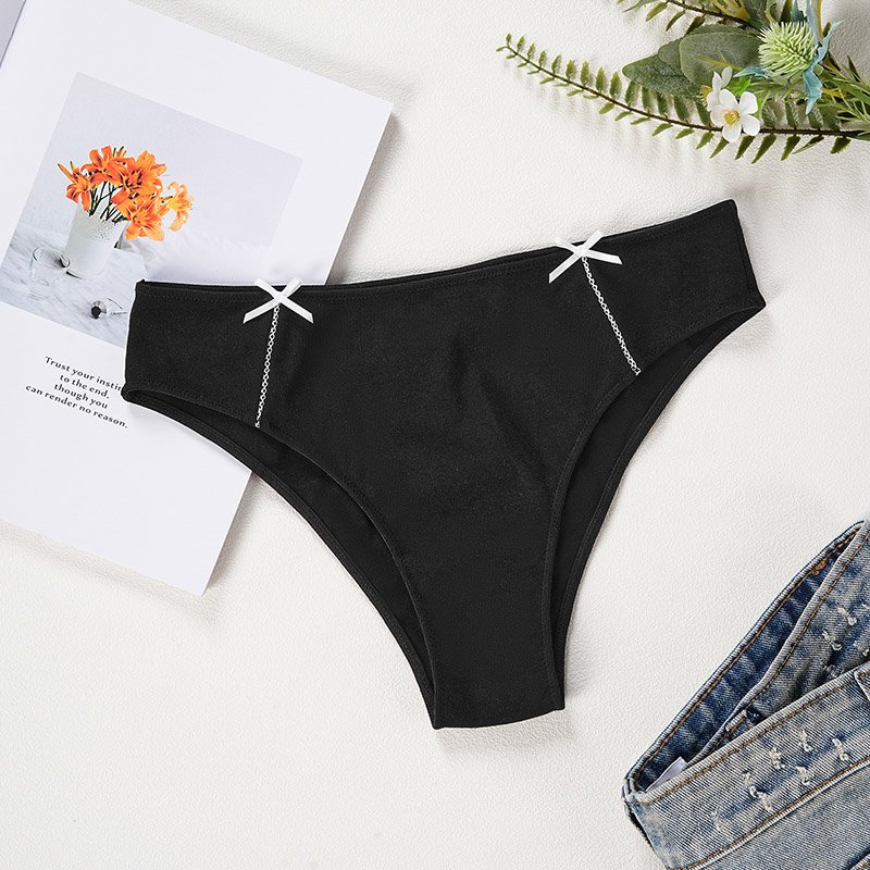 Cotton Low-Rise Panty (PS276) — flat-lay view showing colour options for wholesale panty production