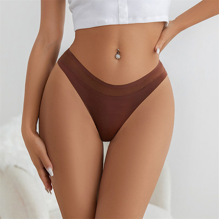 Seamless Mesh Low-Rise Panty (WH009) — low-rise fit and leg-opening coverage