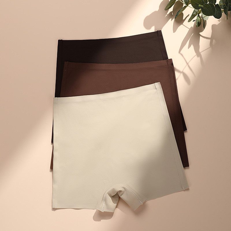 Seamless High-Waist Panty (T1584) — flat-lay view showing colour options for wholesale panty production