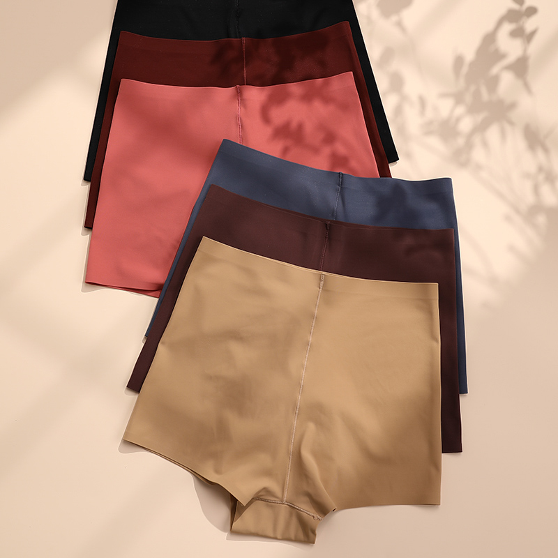 Seamless High-Waist Boyshort (PD136) — flat-lay view showing colour options for wholesale panty production