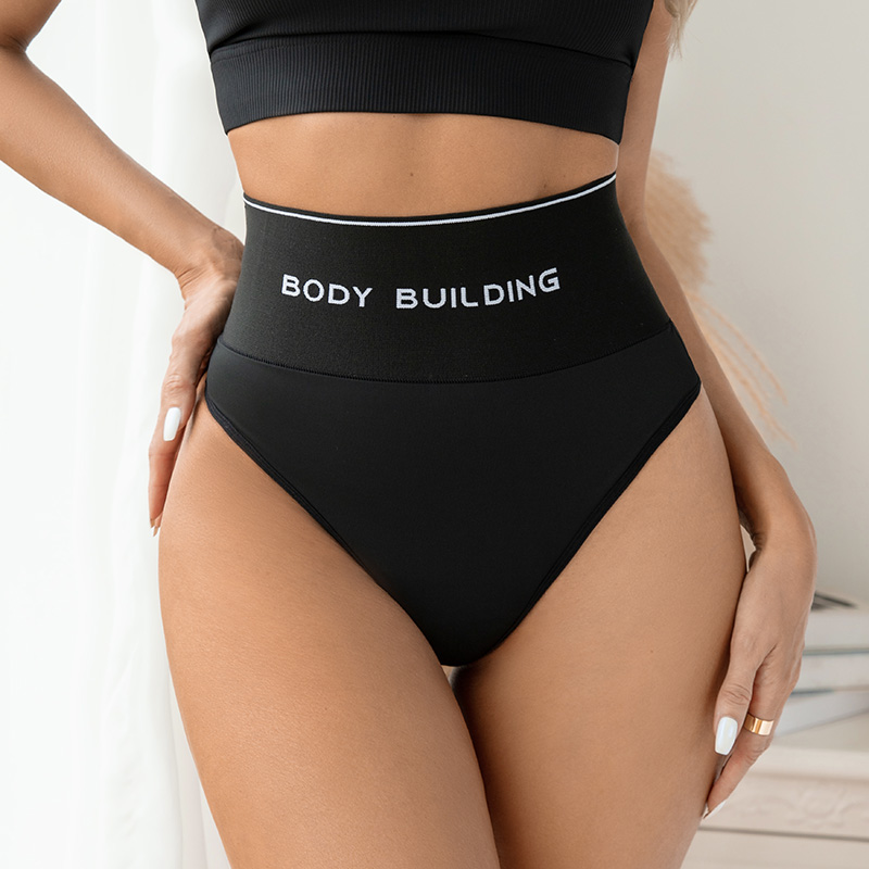 Seamless High-Waist Tummy-Control Panty (SWS033) — side profile showing waist shaping and body-contour support