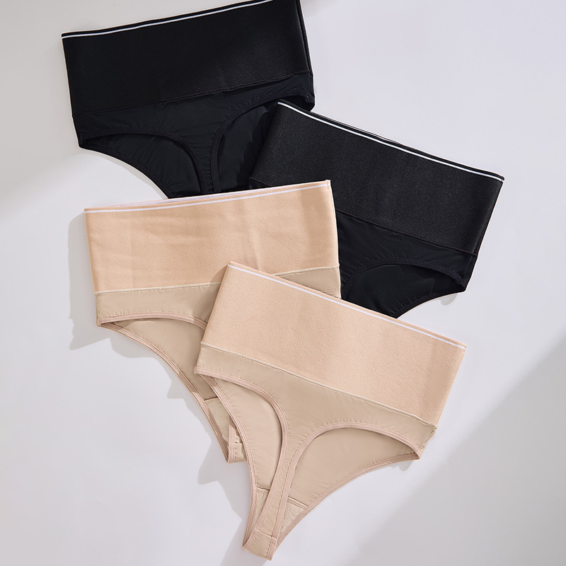 Seamless High-Waist Tummy-Control Panty (SWS033) — inner label and fabric composition detail