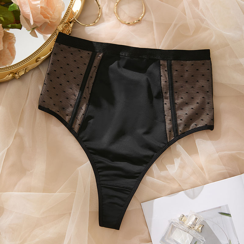 Seamless High-Waist Lace Tummy-Control Panty (PX378) — inner label and fabric composition detail