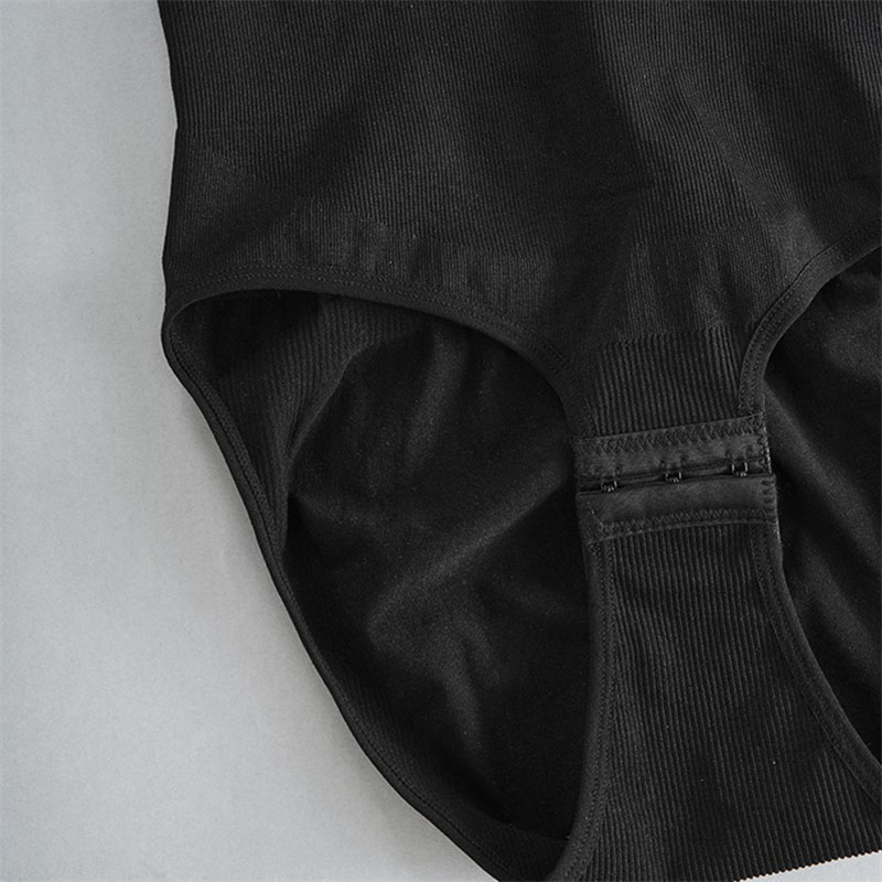 Seamless Tummy-Control Sculpting Shapewear Bodysuit (CX038) — strap, edge and anti-roll finishing detail