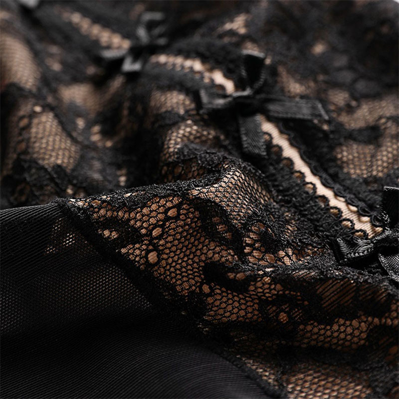 Seamless High-Waist Lace Tummy-Control Thong (SWS015) — strap, edge and anti-roll finishing detail