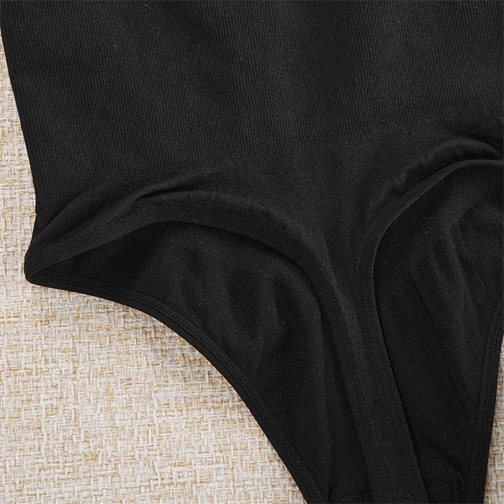 Seamless Tummy-Control Shapewear Bodysuit (SWX060) — fabric stretch and recovery detail for shapewear development