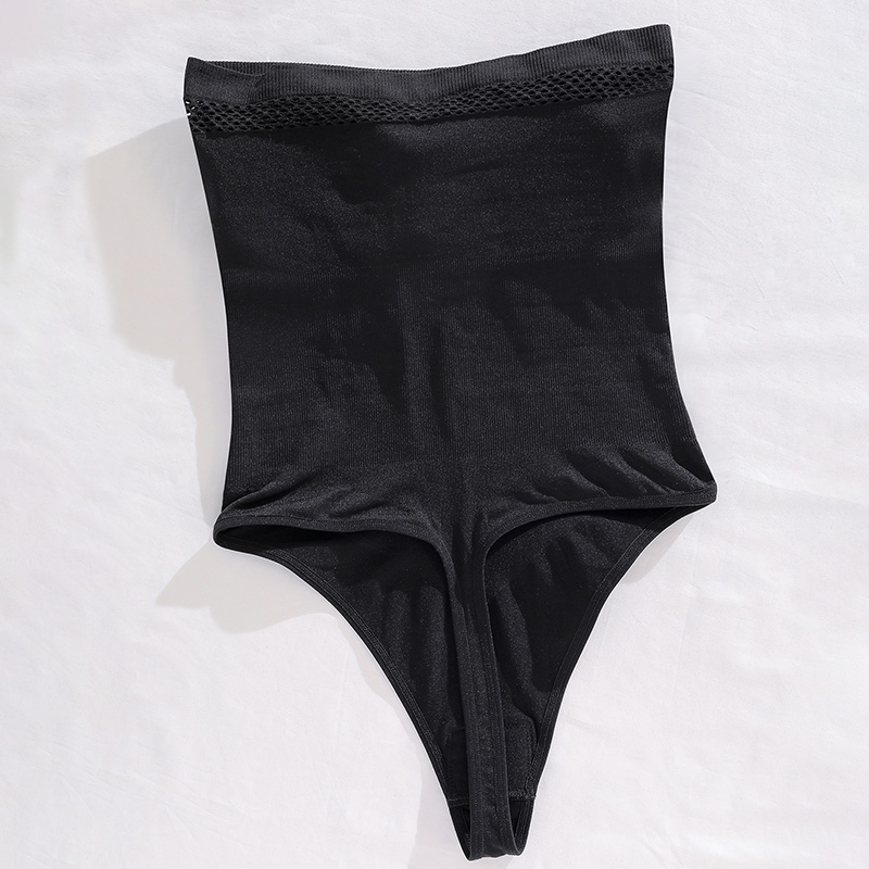 Seamless Strapless Tummy-Control Shapewear Bodysuit (SWX061) — inner label and fabric composition detail