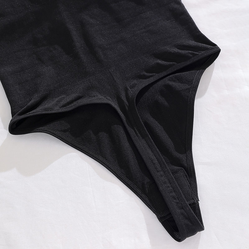 Seamless Strapless Tummy-Control Shapewear Bodysuit (SWX061) — fabric stretch and recovery detail for shapewear development