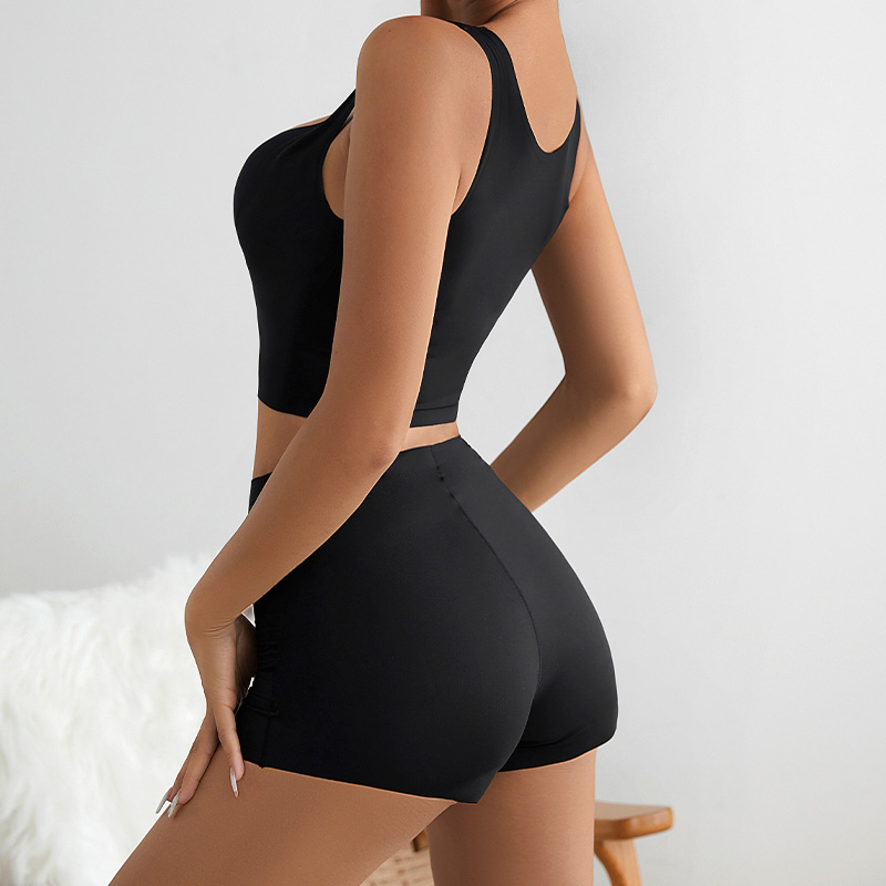 Seamless Front-Closure Shapewear Bodysuit (SWS044) — three-quarter view of the sculpting shapewear silhouette