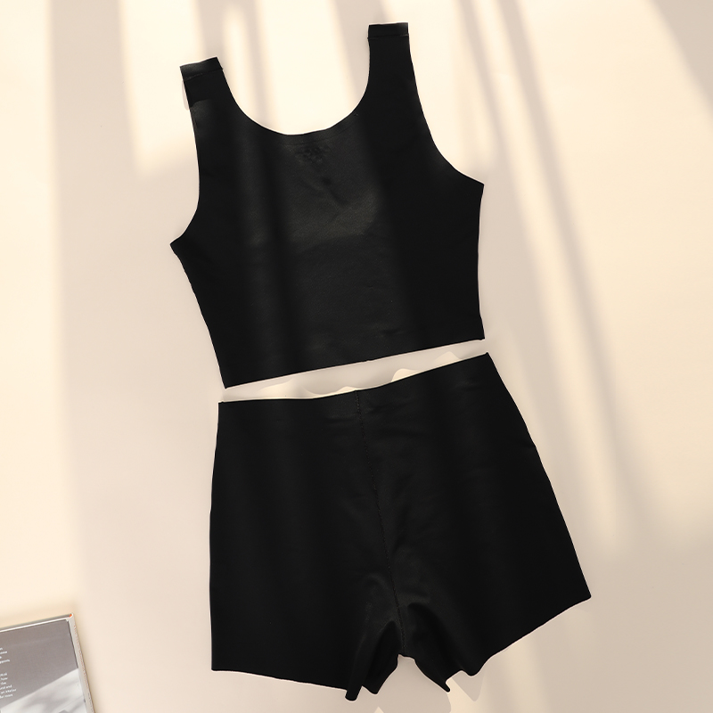Seamless Front-Closure Shapewear Bodysuit (SWS044) — seam and support-panel construction close-up