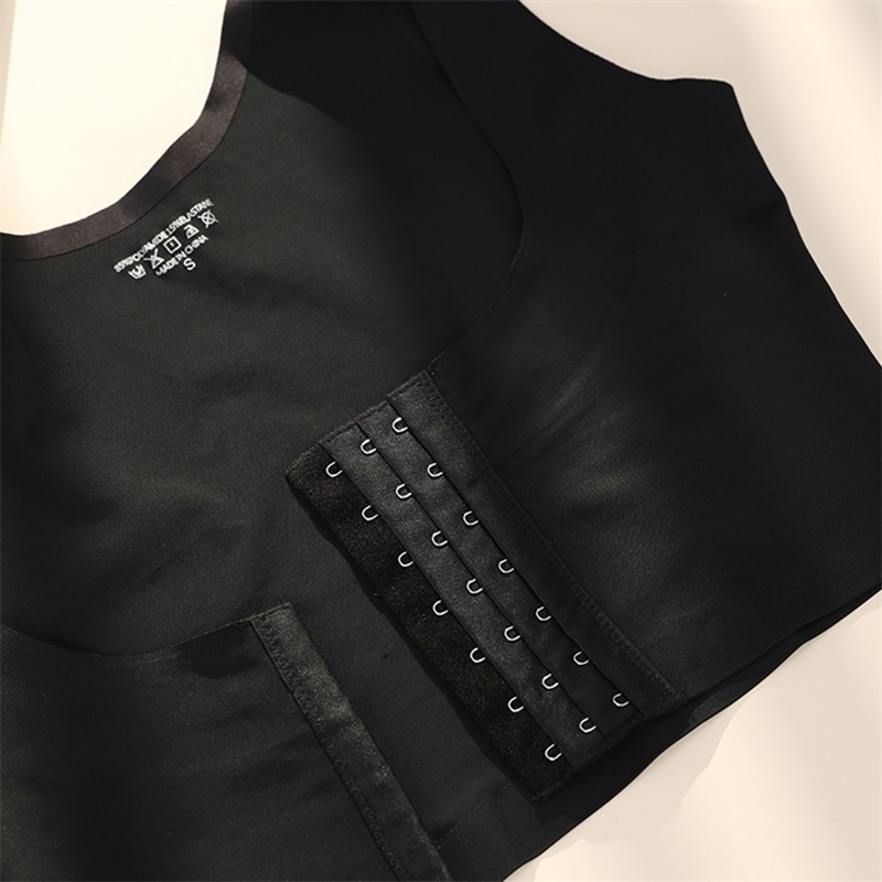 Seamless Front-Closure Shapewear Bodysuit (SWS044) — strap, edge and anti-roll finishing detail