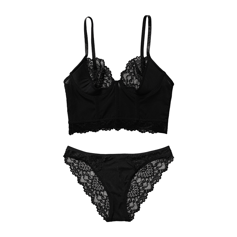 Lace Lingerie Set (BPS032) — alternate colourway with lace placement and trim detail