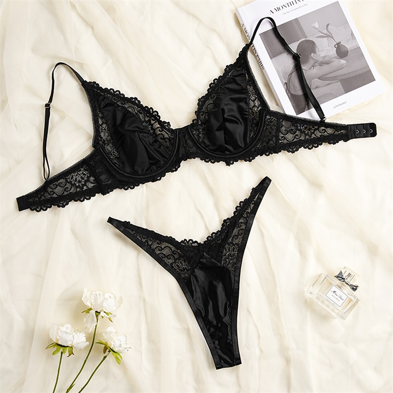 Lace Lingerie Set (BPS047) — alternate colourway with lace placement and trim detail