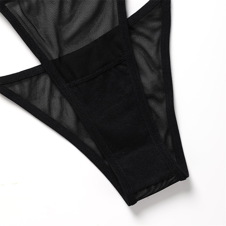 Seamless Lace Lingerie Set (BPX105) — fabric, mesh and finishing detail for custom lingerie production