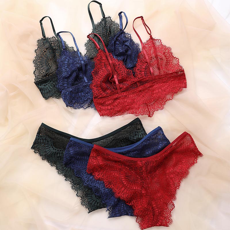 Lace Lingerie Set (8028) — alternate colourway with lace placement and trim detail