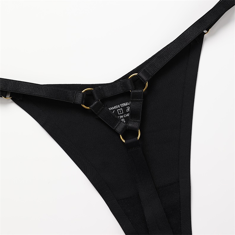 Seamless Removable-Pad Bra Set (BPS091) — coordinated fabric, lace and trim close-up