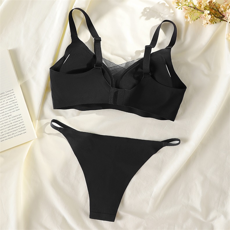 Seamless Removable-Pad Lace Bra Set (BPS178) — alternate colourway for bra and panty set development