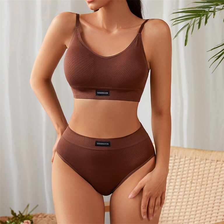 Seamless Removable-Pad High-Waist Bra Set (BPX189) — removable-pad construction and cup shaping