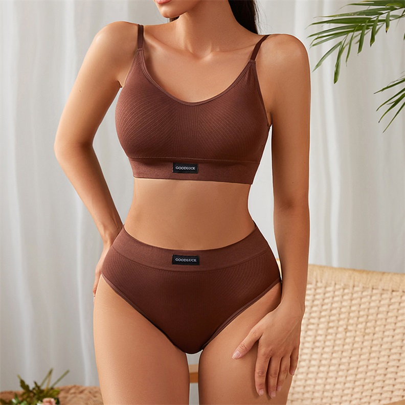 Seamless Removable-Pad High-Waist Bra Set (BPX189) — removable-pad construction and cup shaping