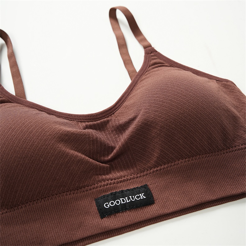 Seamless Removable-Pad High-Waist Bra Set (BPX189) — coordinated fabric, lace and trim close-up