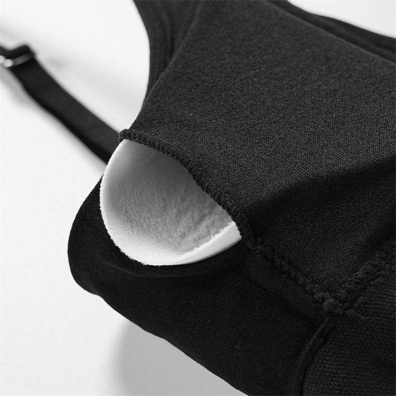 Seamless Removable-Pad High-Waist Bra Set (BPX187) — bra back closure and adjustable strap detail