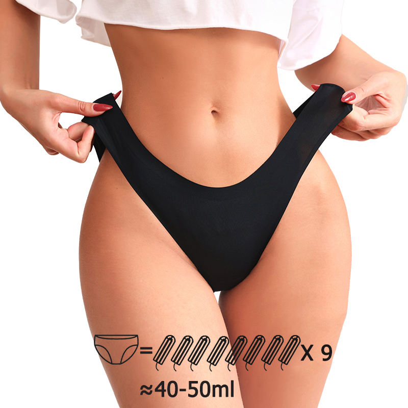 Leakproof Absorbent Low-Rise Period Panty (A611) — low-rise fit and leg-opening coverage