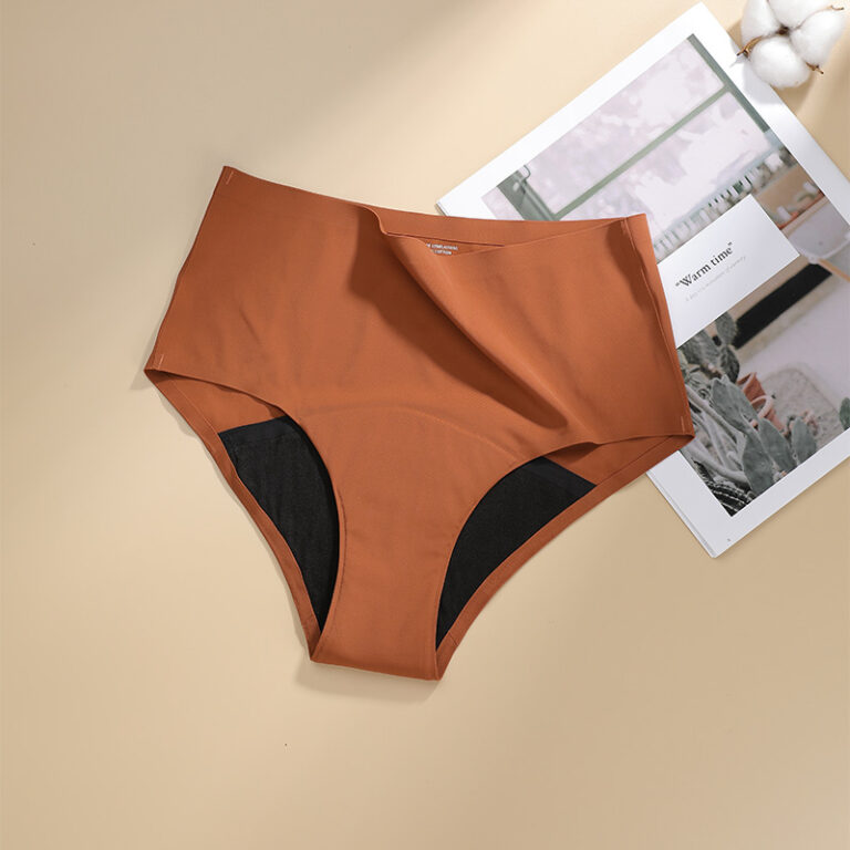 Seamless 4-Layer Mid-Rise Period Panty (A1130) — four-layer absorbent core and reusable period underwear coverage