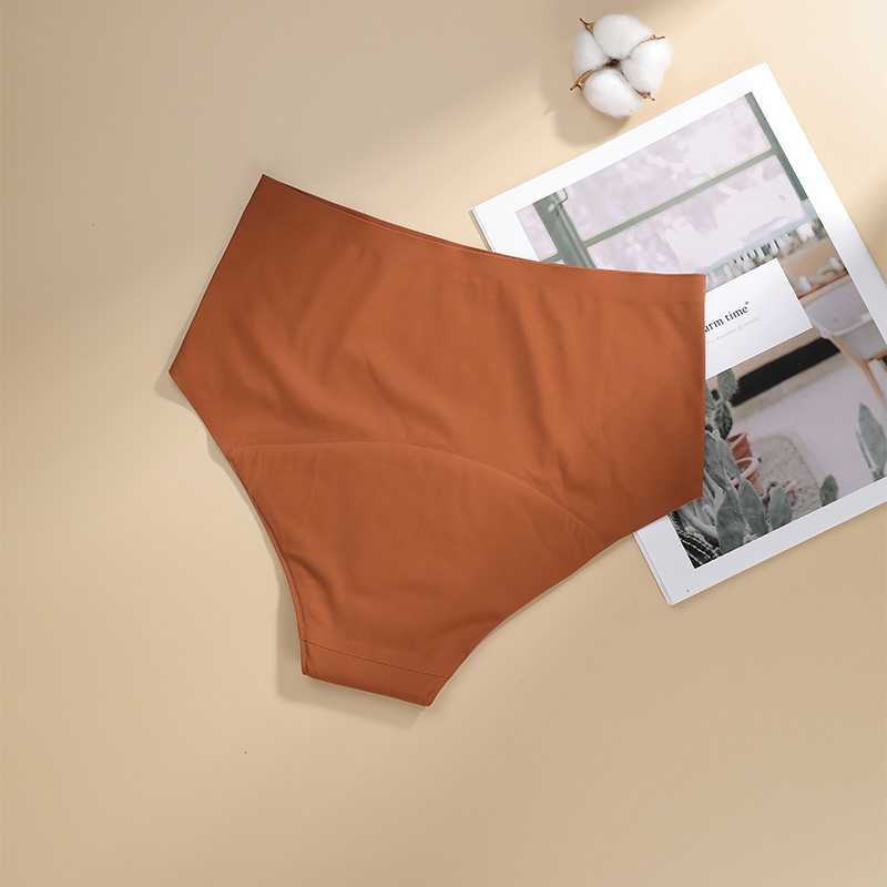 Seamless 4-Layer Mid-Rise Period Panty (A1130) — gusset and absorbent-core layout for period panty OEM production