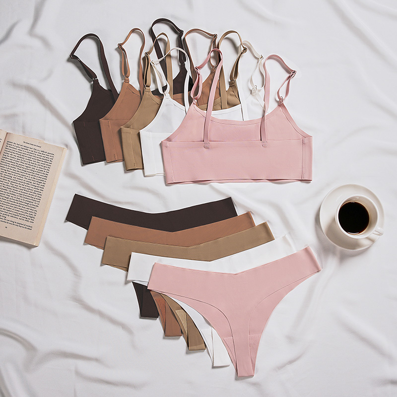 Seamless Wireless Bra Set (BPD108) — alternate colourway for bra and panty set development