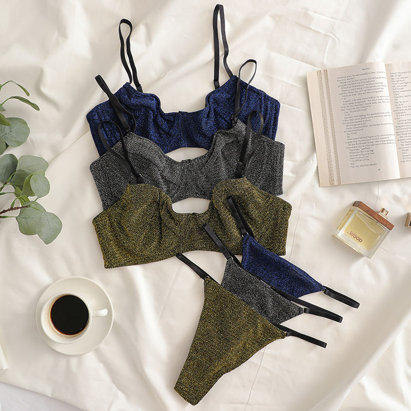 Non-Padded Bra Set (BPS152) — flat-lay view showing coordinated colour options for private-label sets