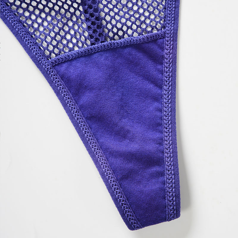 Mesh Low-Rise Thong (PX213) — fabric and recovery detail for custom panty development